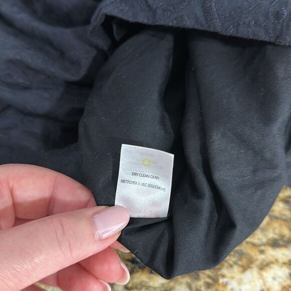 Hatley Elegant Black Floral Embroidery Sleeveless Sheath Dress Size 12 - Picture 6 of 10